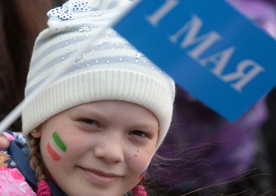 May 1 celebrated in Russia