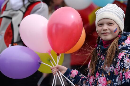 May 1 celebrated in Russia