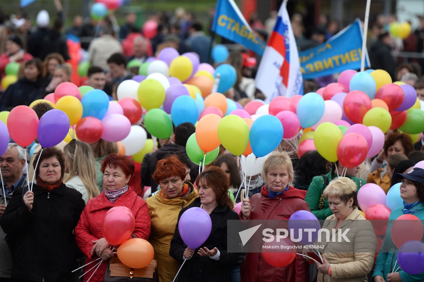 May 1 celebrated in Russia