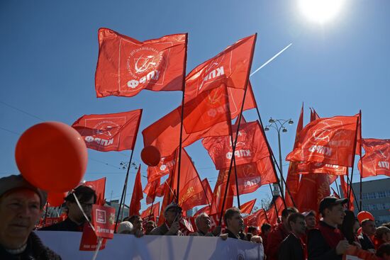 May 1 celebrated in Russia