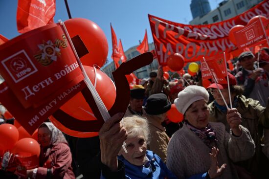 May 1 celebrated in Russia