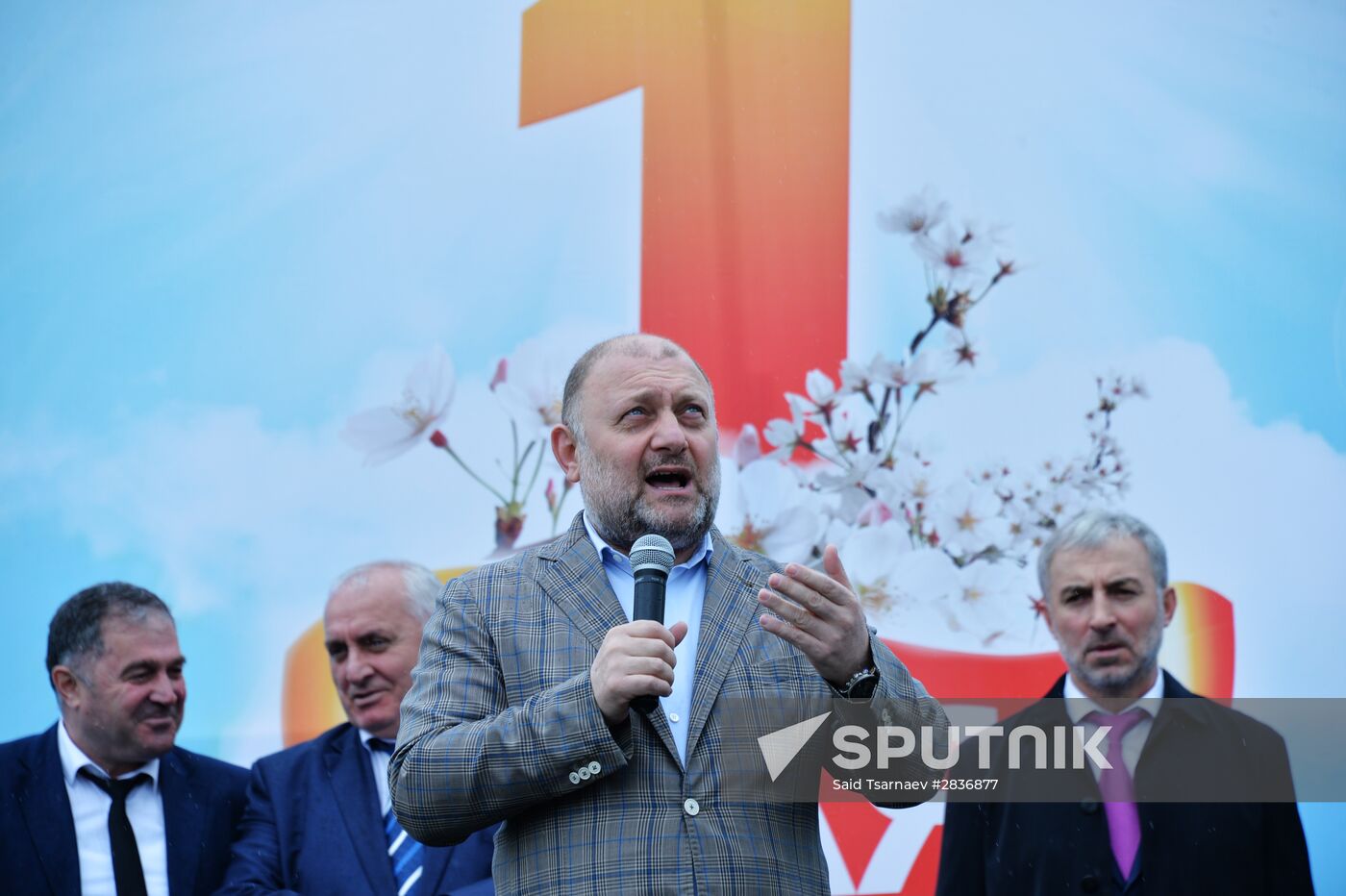 Rally devoted to Day of Spring and Labor in Grozny