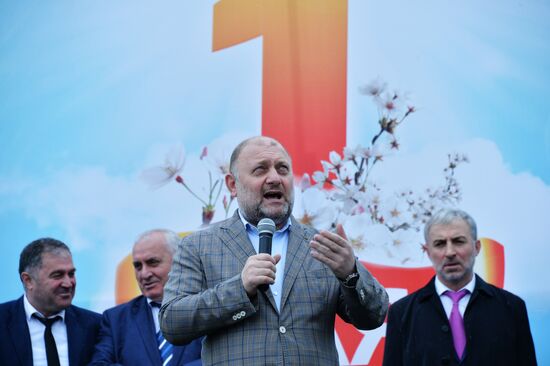 Rally devoted to Day of Spring and Labor in Grozny