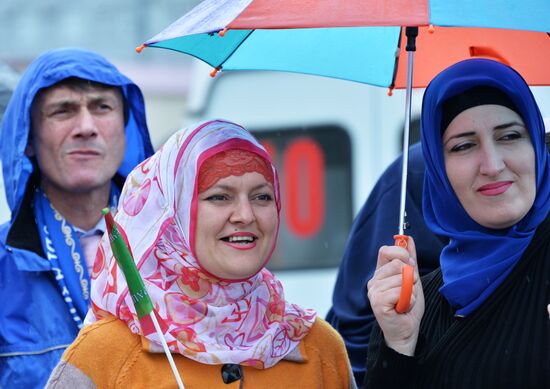 Rally devoted to Day of Spring and Labor in Grozny