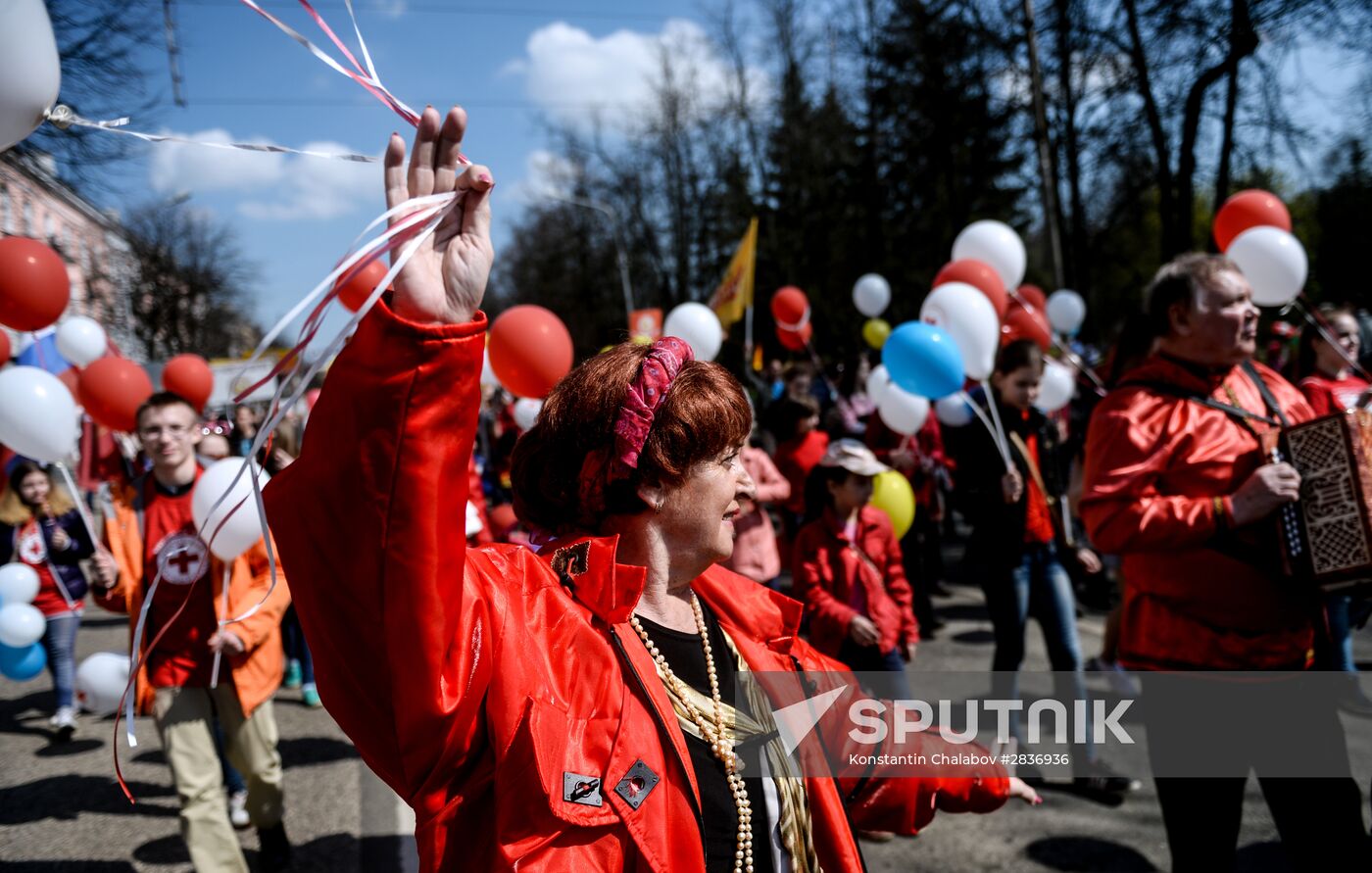 May 1 celebrated in Russia