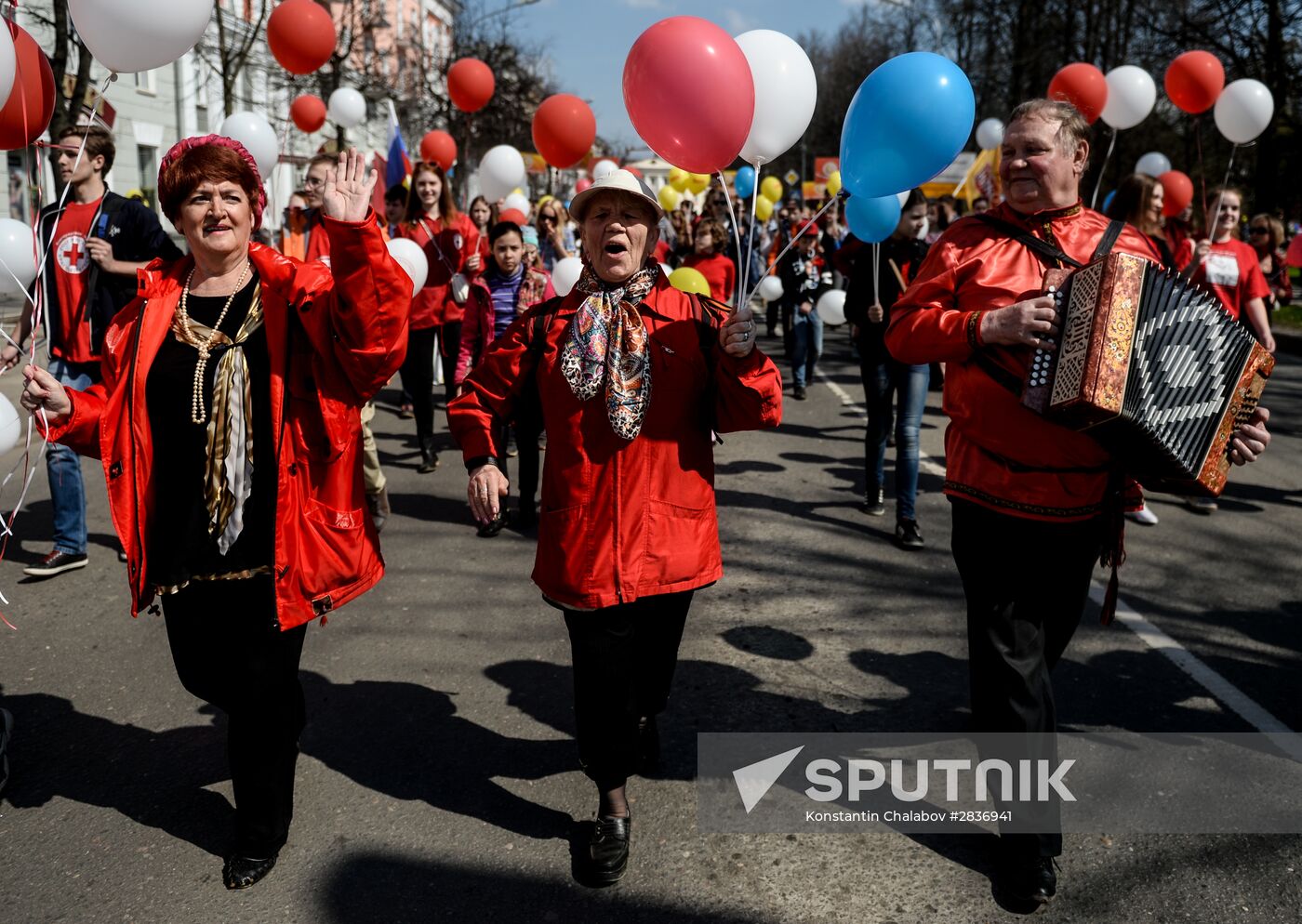 May 1 celebrated in Russia