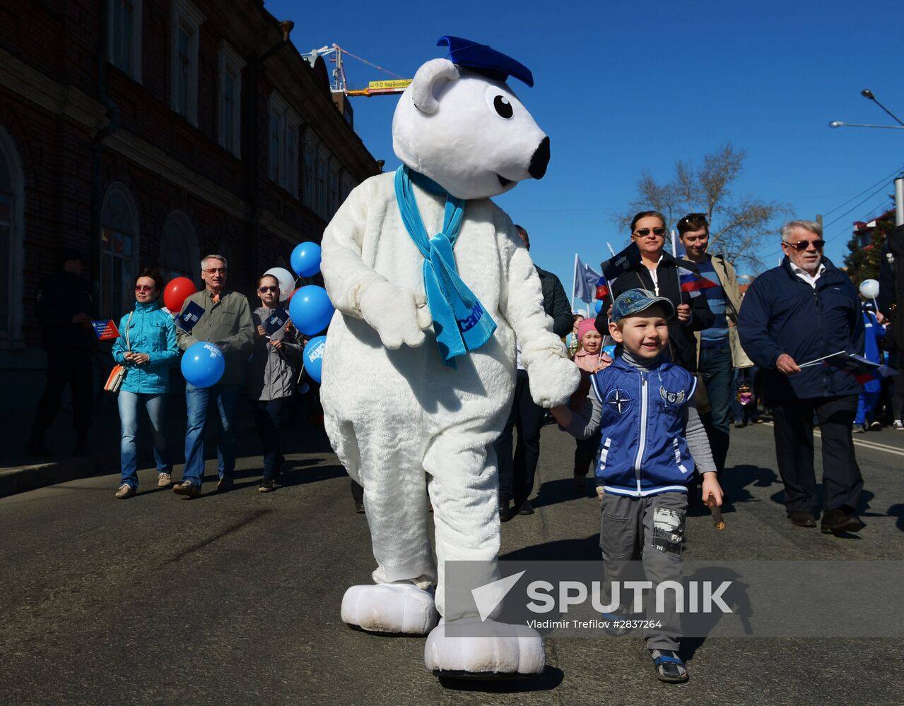 May 1 celebrated in Russia