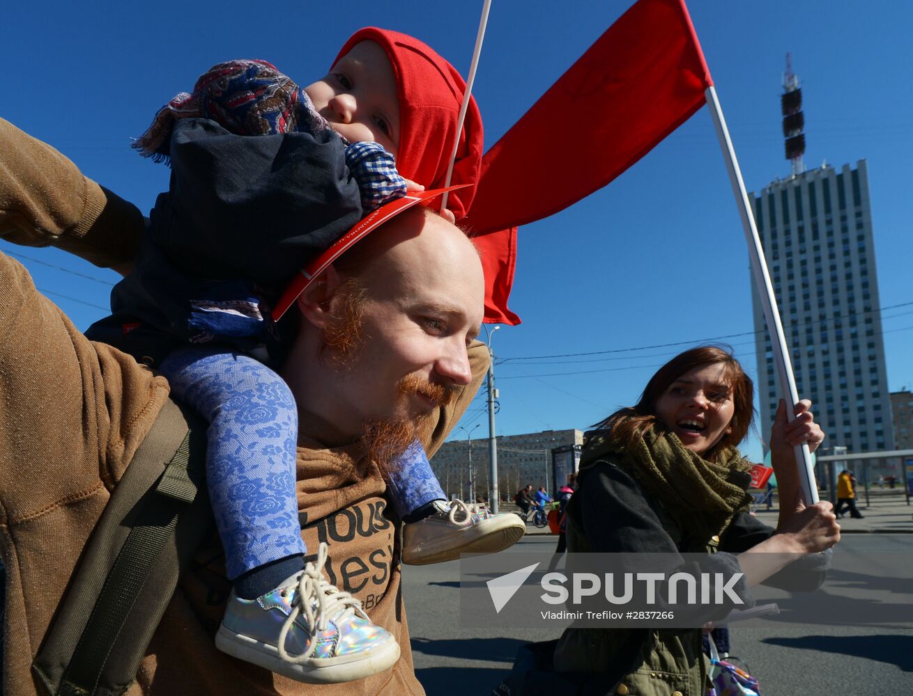 May 1 celebrated in Russia
