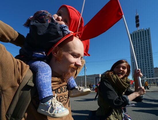 May 1 celebrated in Russia