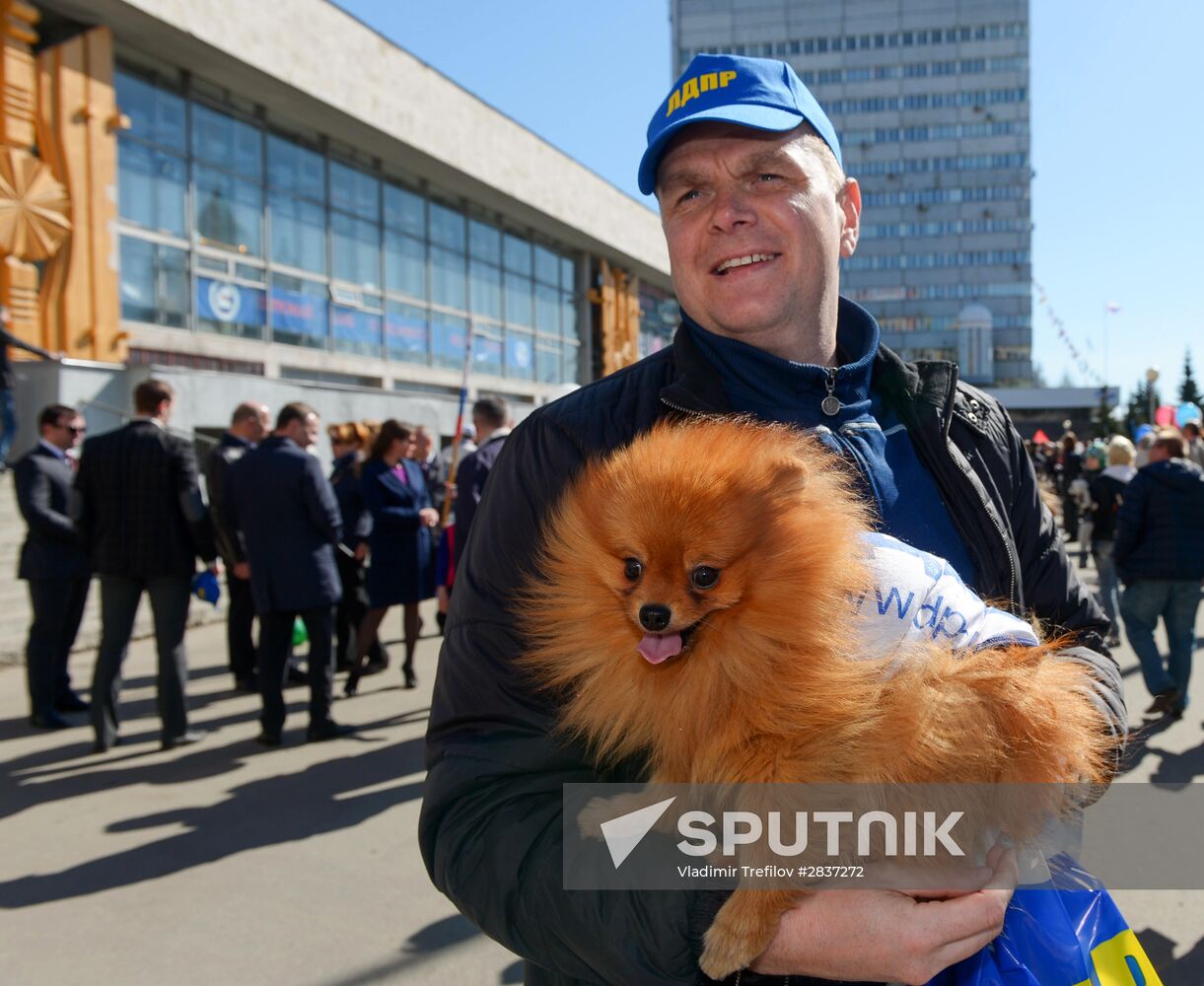 May 1 celebrated in Russia