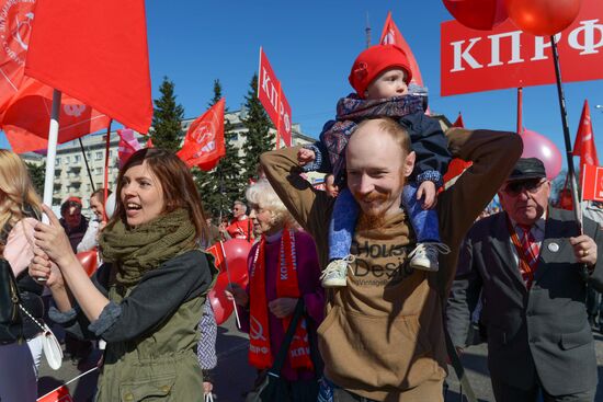 May 1 celebrated in Russia