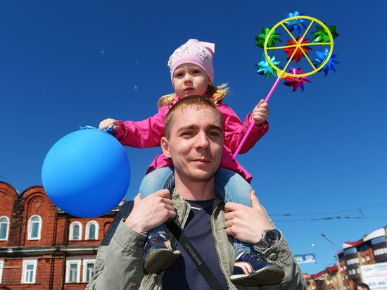 May 1 celebrated in Russia