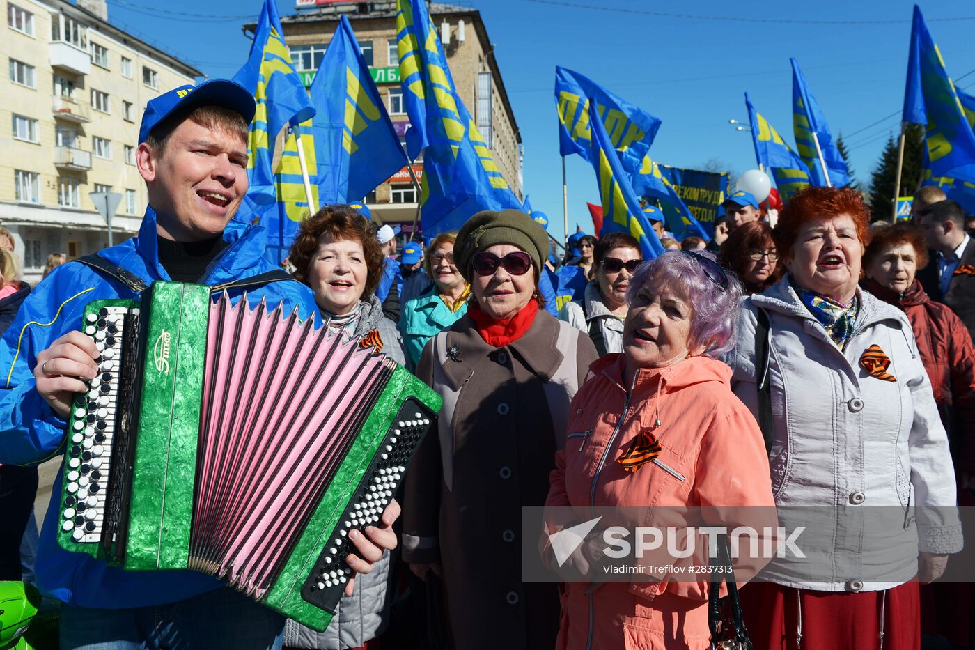 May 1 celebrated in Russia