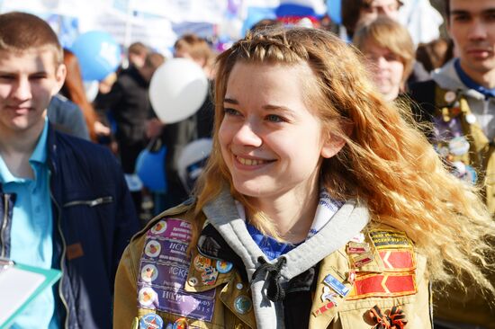 May 1 celebrated in Russia