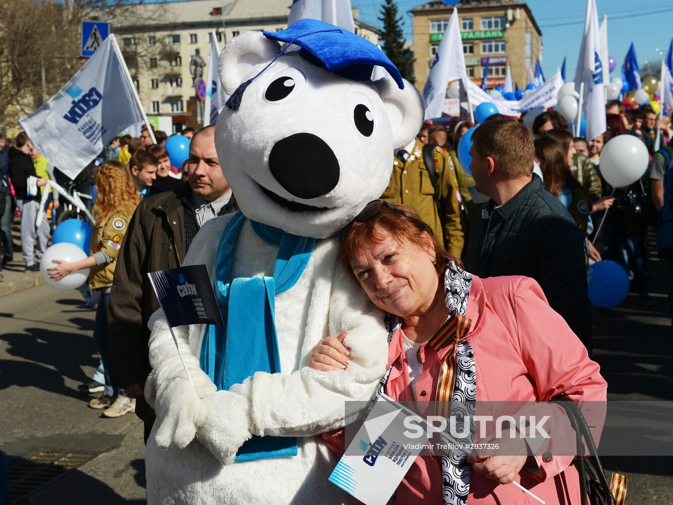 May 1 celebrated in Russia