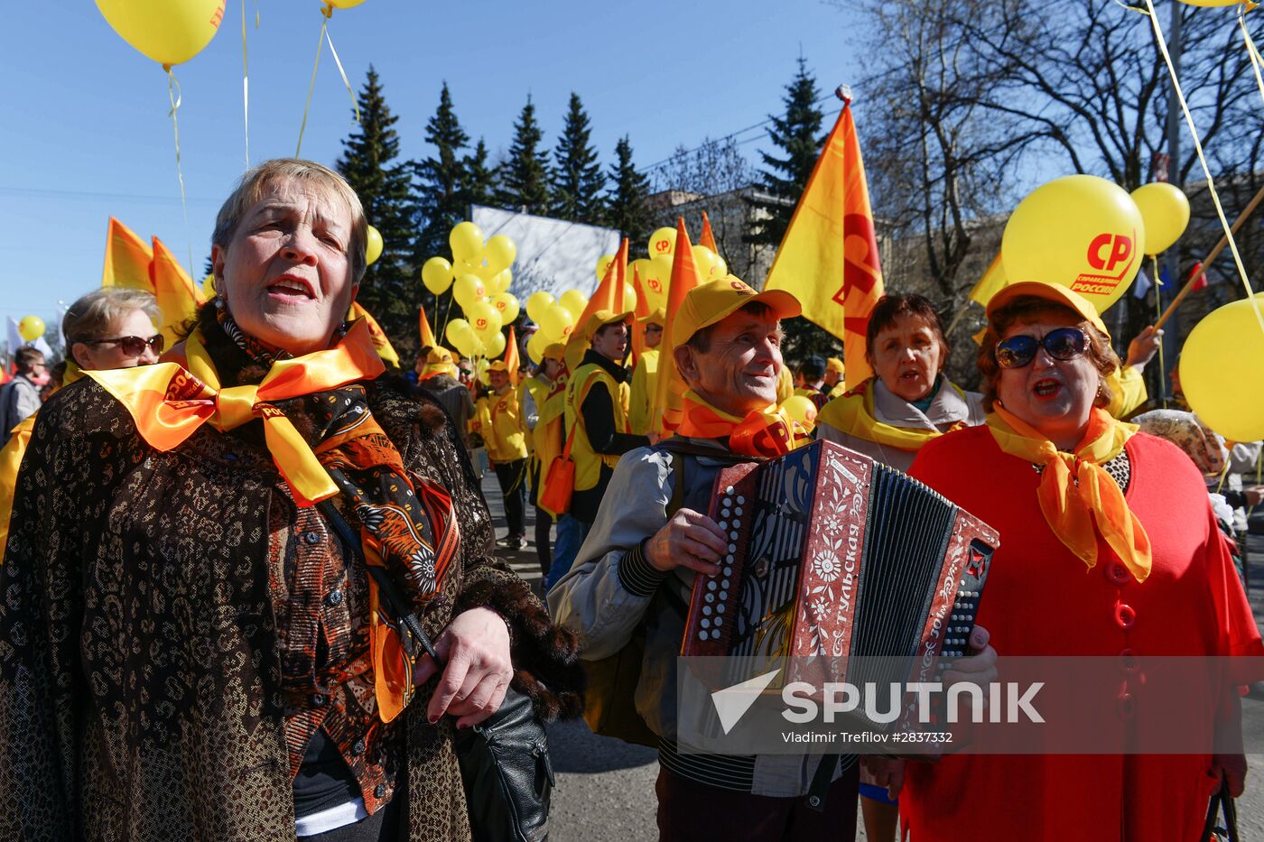 May 1 celebrated in Russia