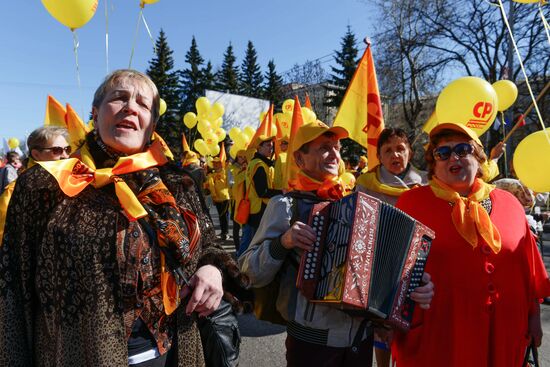 May 1 celebrated in Russia