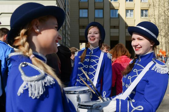 May 1 celebrated in Russia