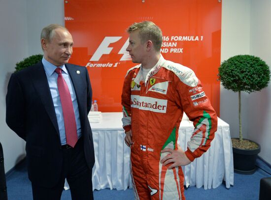 President Putin attends Formula 1 Russian Grand Prix in Sochi