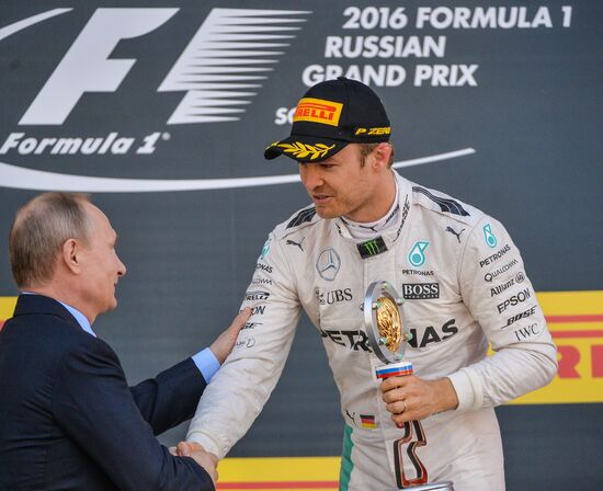President Putin attends Formula 1 Russian Grand Prix in Sochi