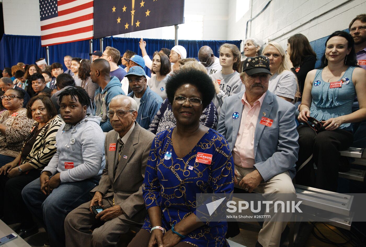 U.S. Democratic presidential candidate Hillary Clinton in Indiana