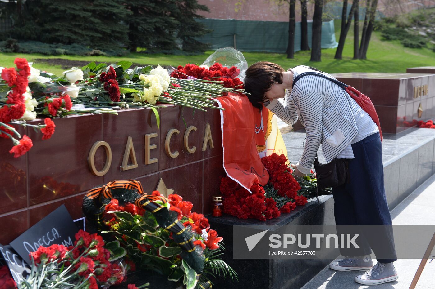 Moscow commemorates those killed in Odessa Trade Unions' House fire