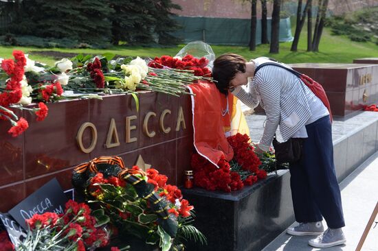 Moscow commemorates those killed in Odessa Trade Unions' House fire