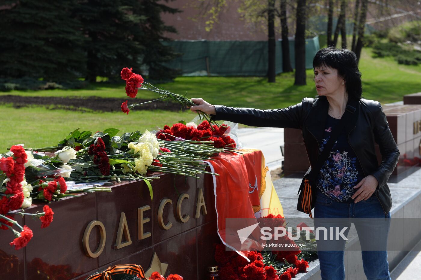 Moscow commemorates those killed in Odessa Trade Unions' House fire