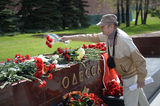 Moscow commemorates those killed in Odessa Trade Unions' House fire