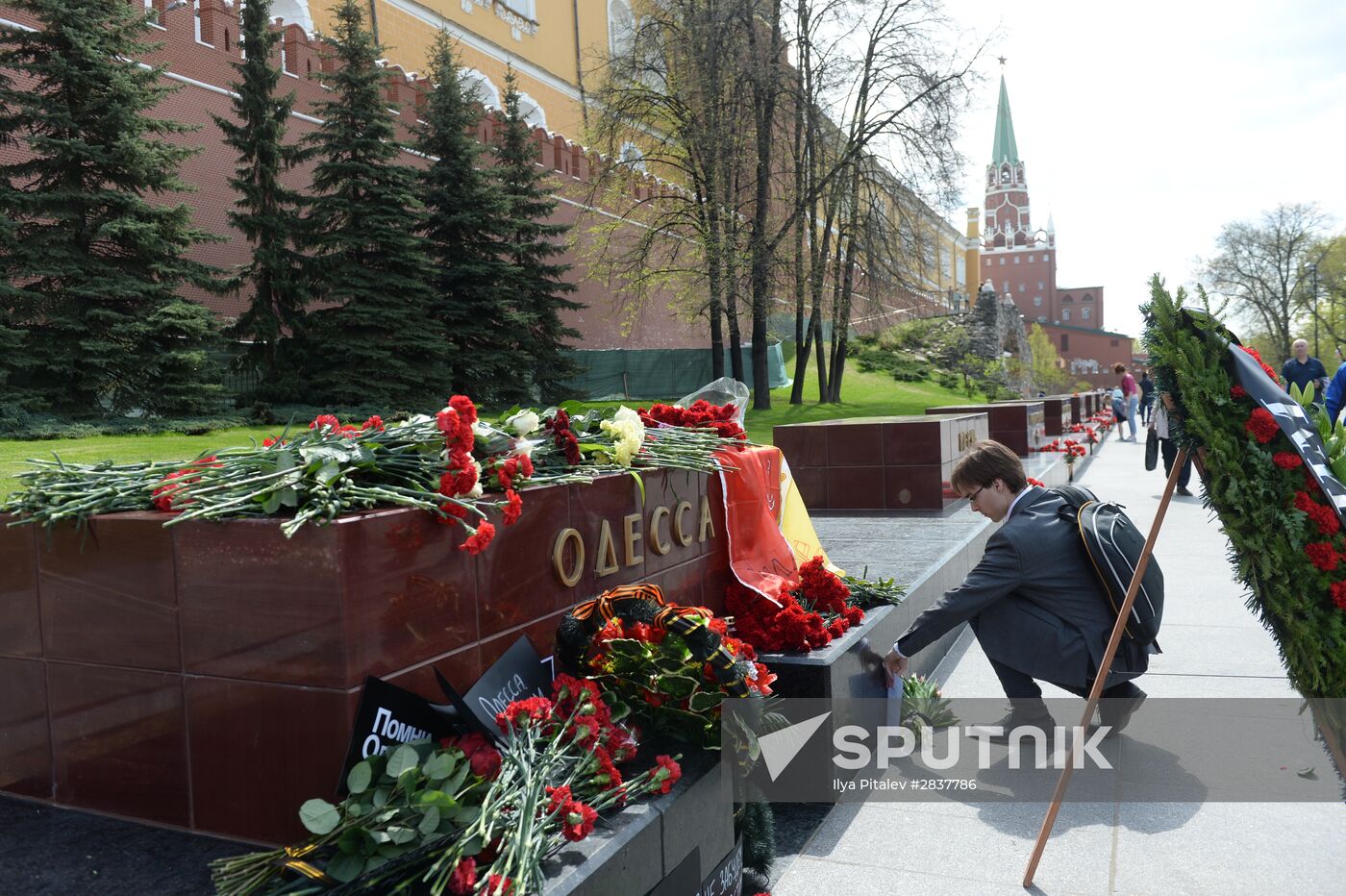 Moscow commemorates those killed in Odessa Trade Unions' House fire