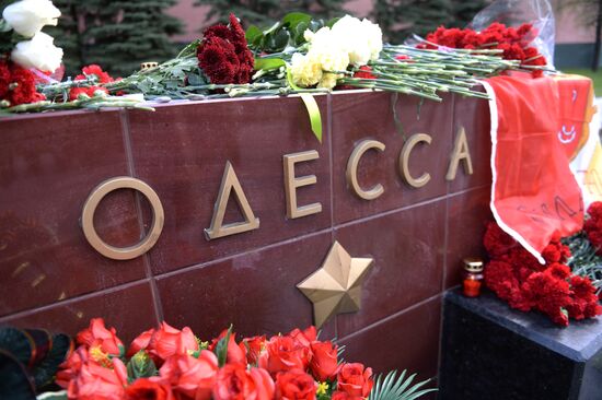 Moscow commemorates those killed in Odessa Trade Unions' House fire