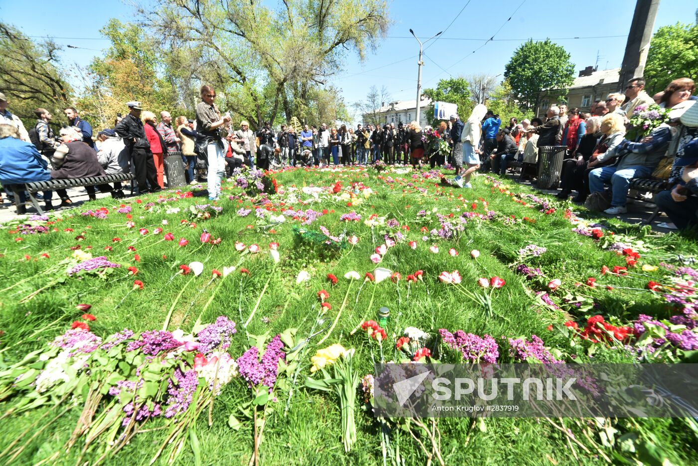 Rally commemorates those killed in Odessa clashes on May 2, 2014