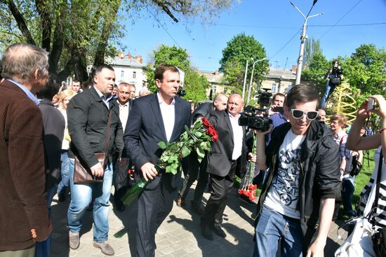 Rally commemorates those killed in clashes in Odessa on May 2, 2014