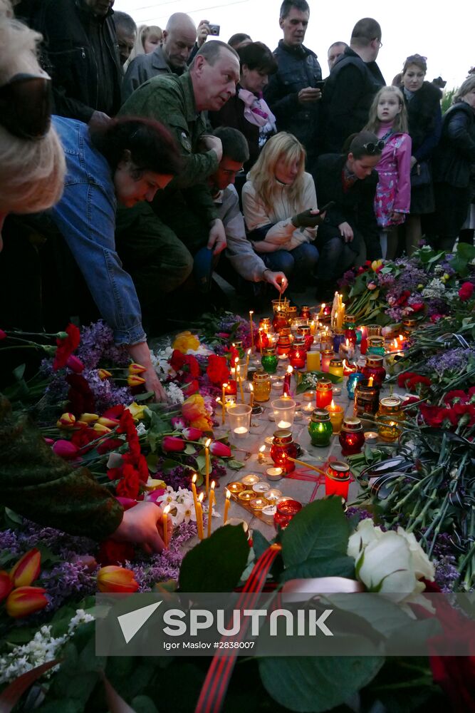 Requiem rally in Donetsk devoted to May 2, 2014 tragedy in Odessa