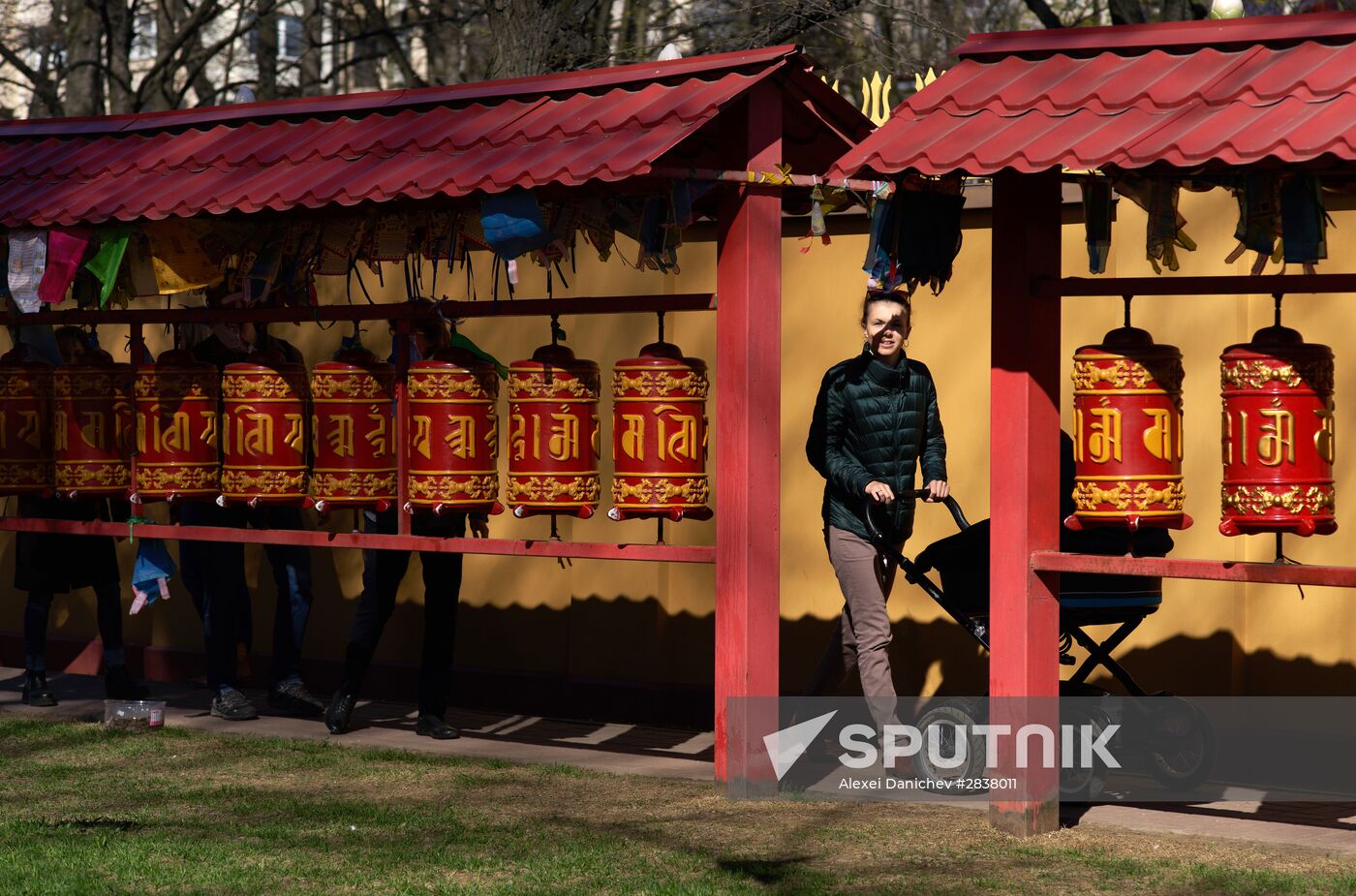 Buddhist appeasement ritual, Fire Puja, in St. Petersburg Buddhist temple