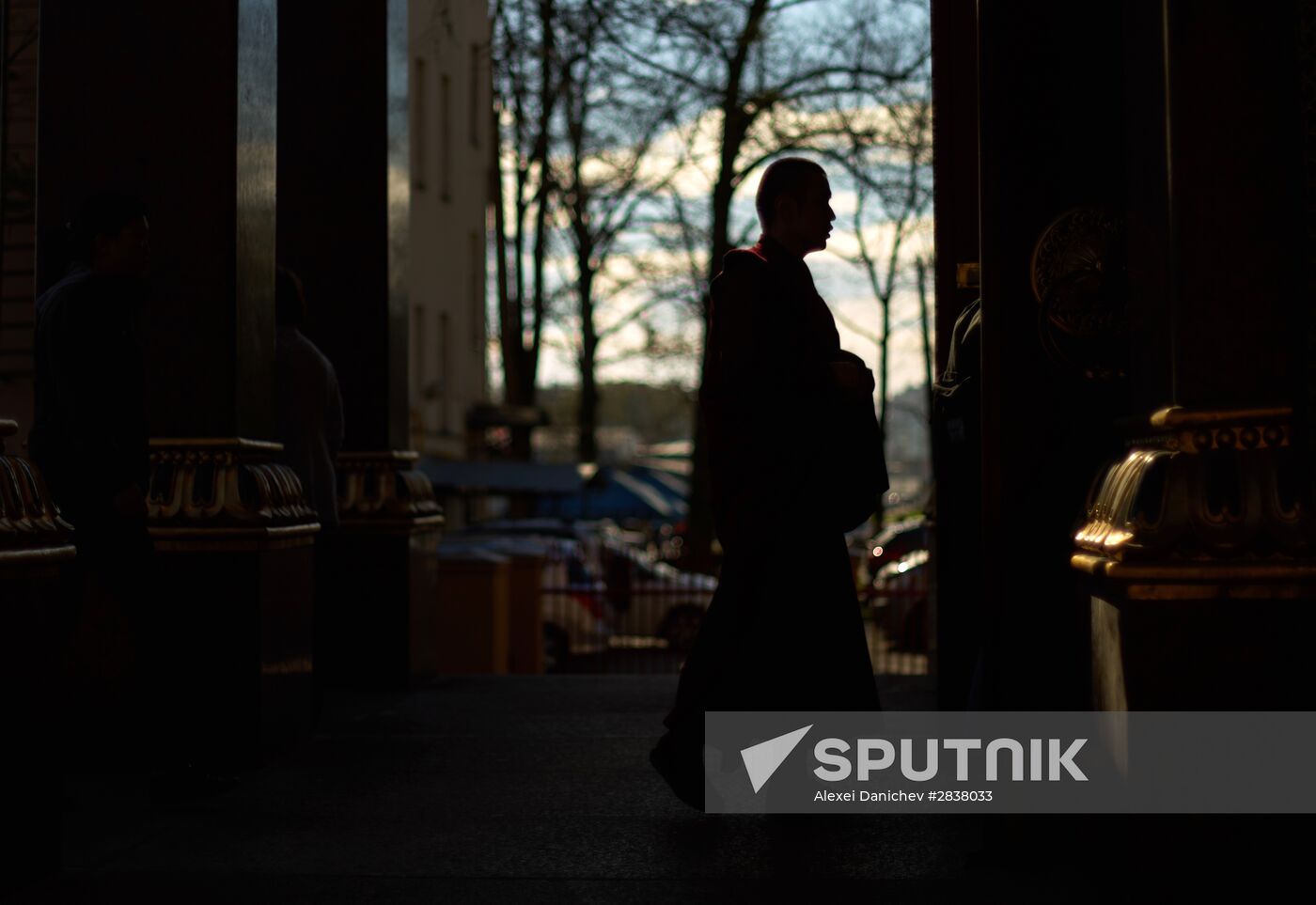 Buddhist appeasement ritual, Fire Puja, in St. Petersburg Buddhist temple