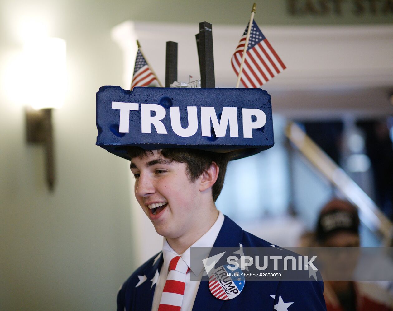 U.S. Republican presidential candidate Donald Trump in Indiana