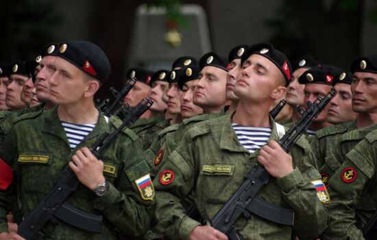 Victory Parade rehearsal in Sevastopol