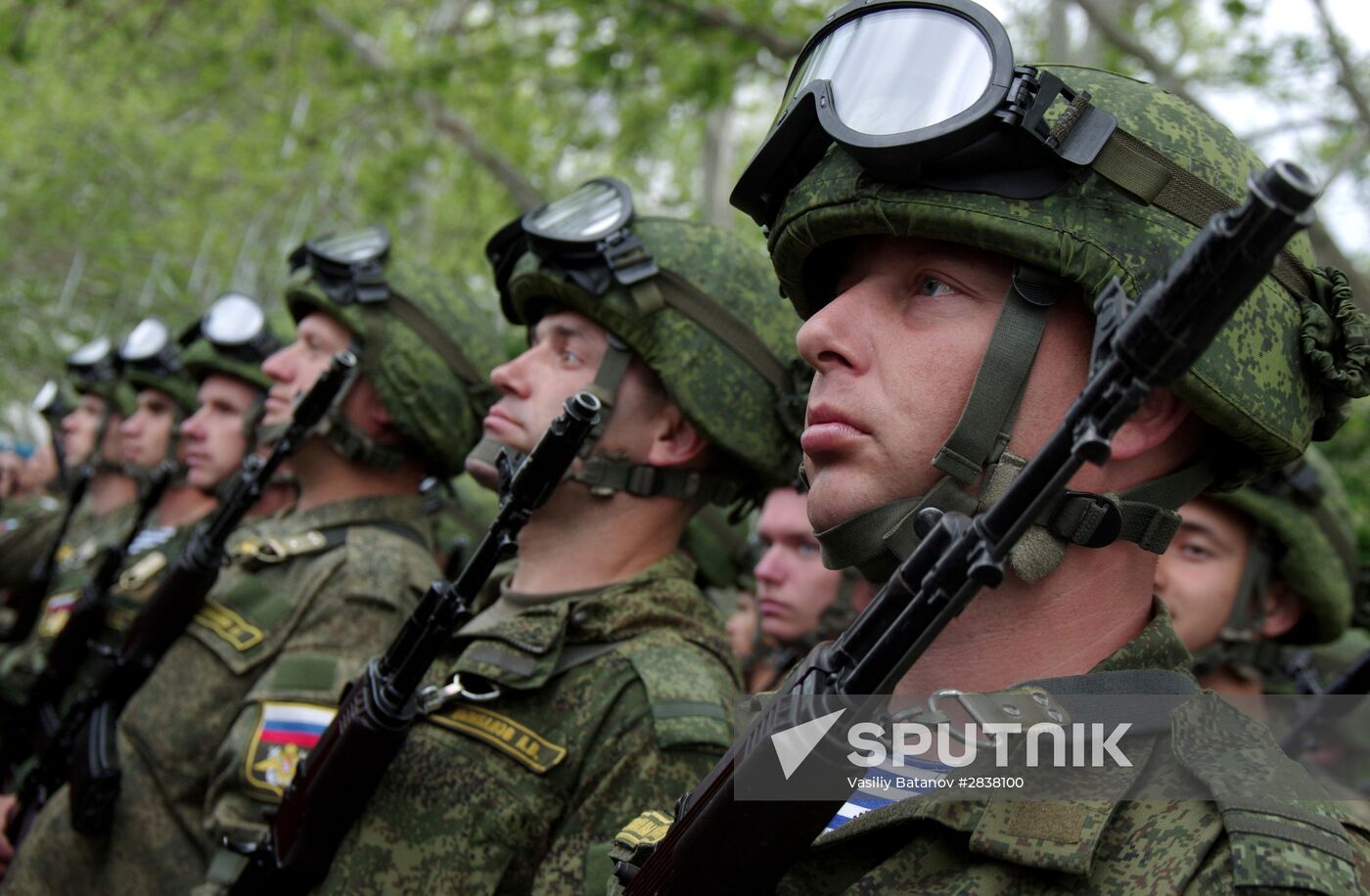 Victory Parade rehearsal in Sevastopol