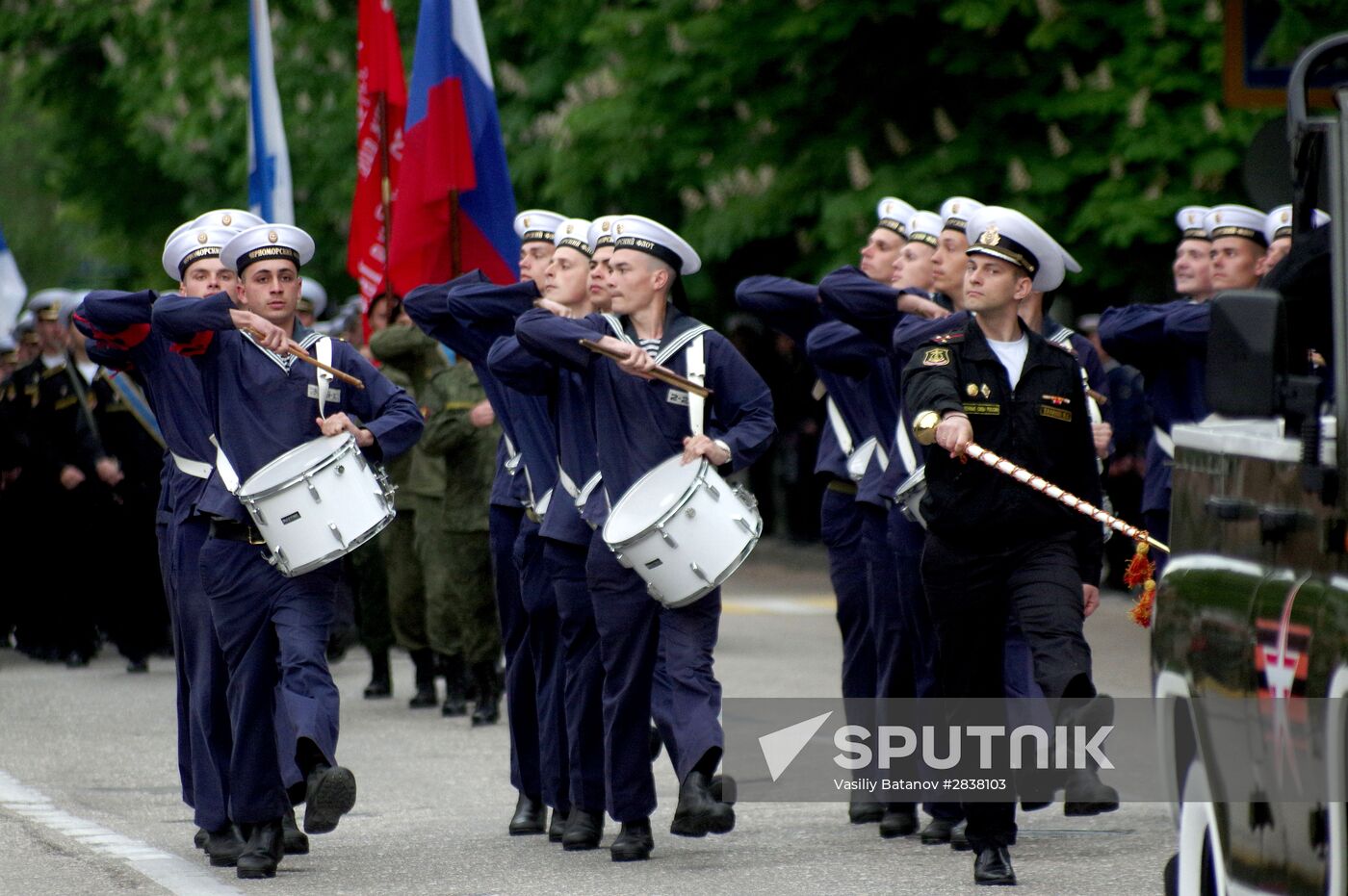Victory Parade rehearsal in Sevastopol