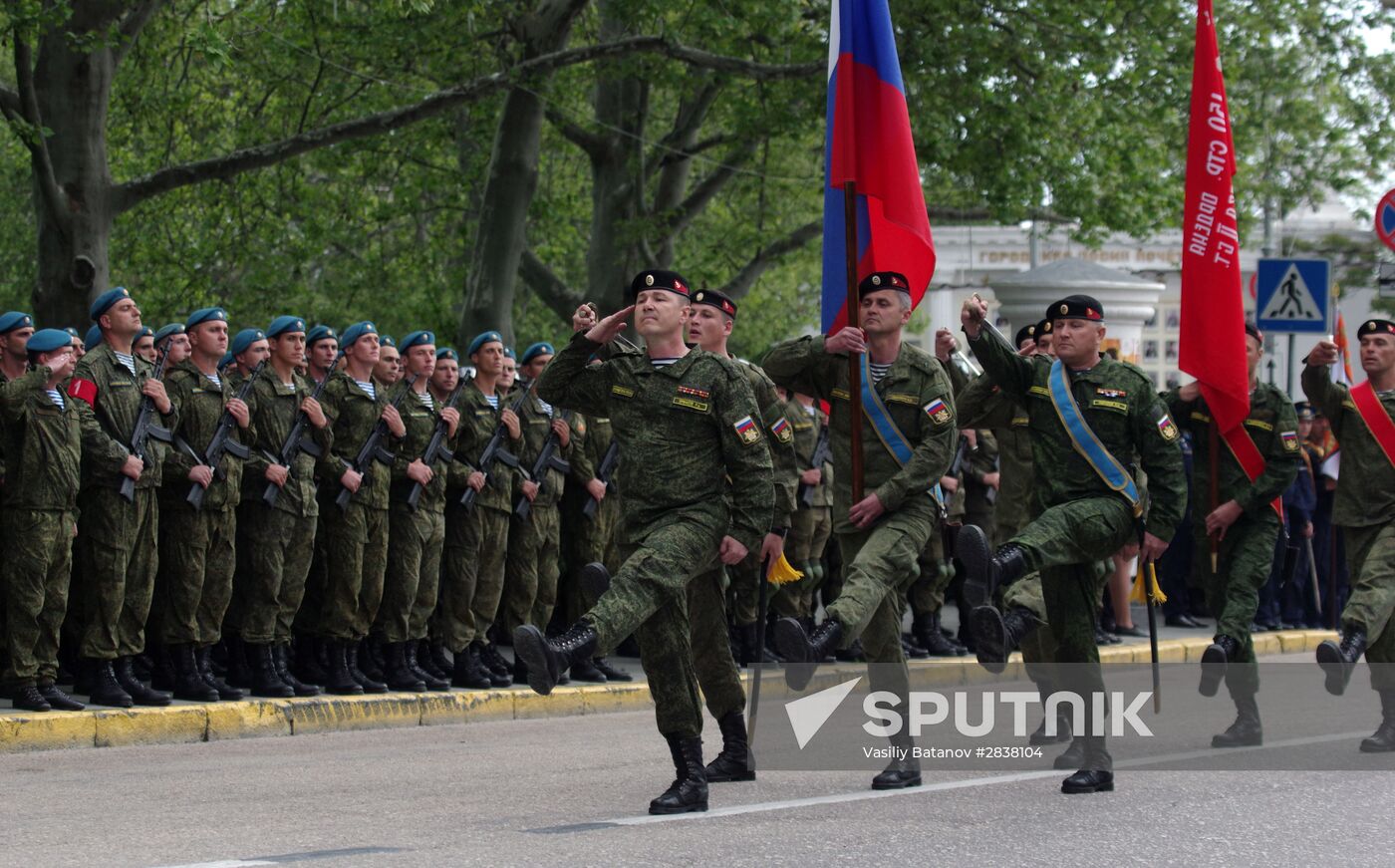 Victory Parade rehearsal in Sevastopol