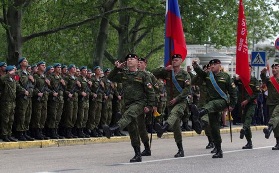 Victory Parade rehearsal in Sevastopol