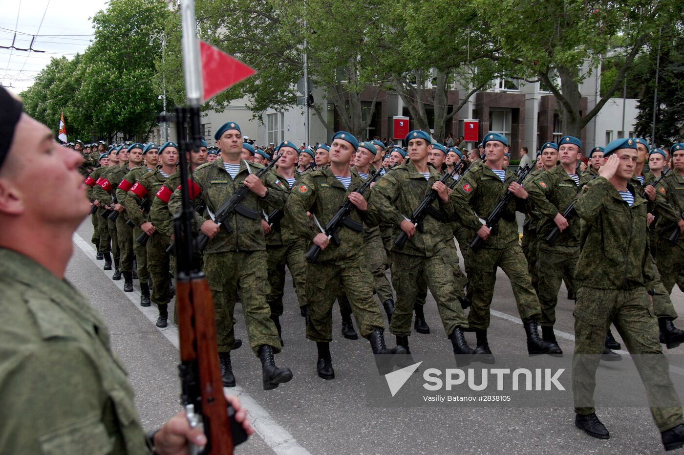 Victory Parade rehearsal in Sevastopol