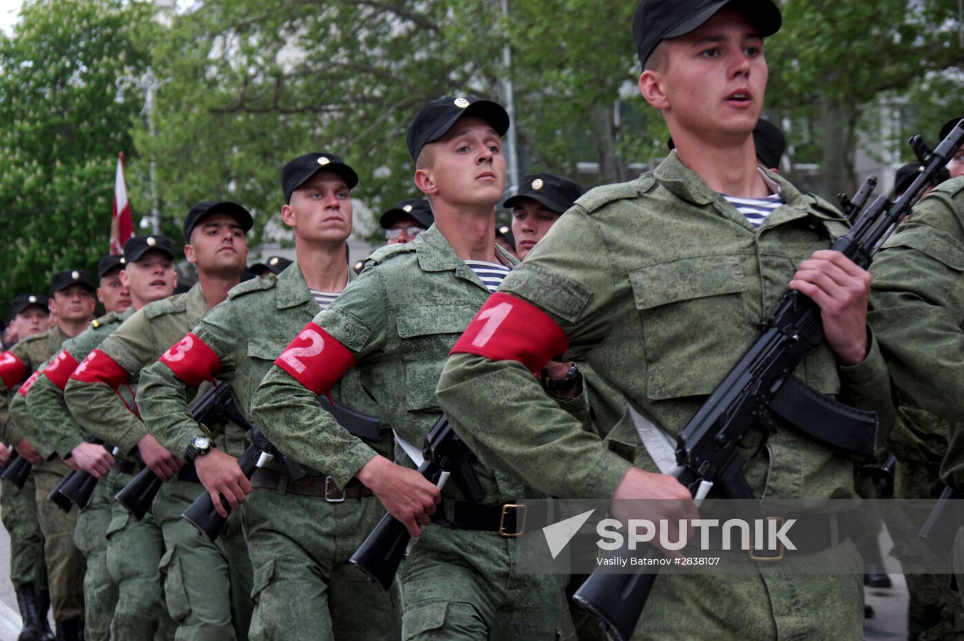 Victory Parade rehearsal in Sevastopol
