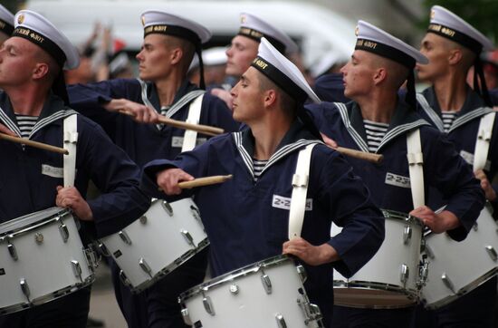 Victory Parade rehearsal in Sevastopol