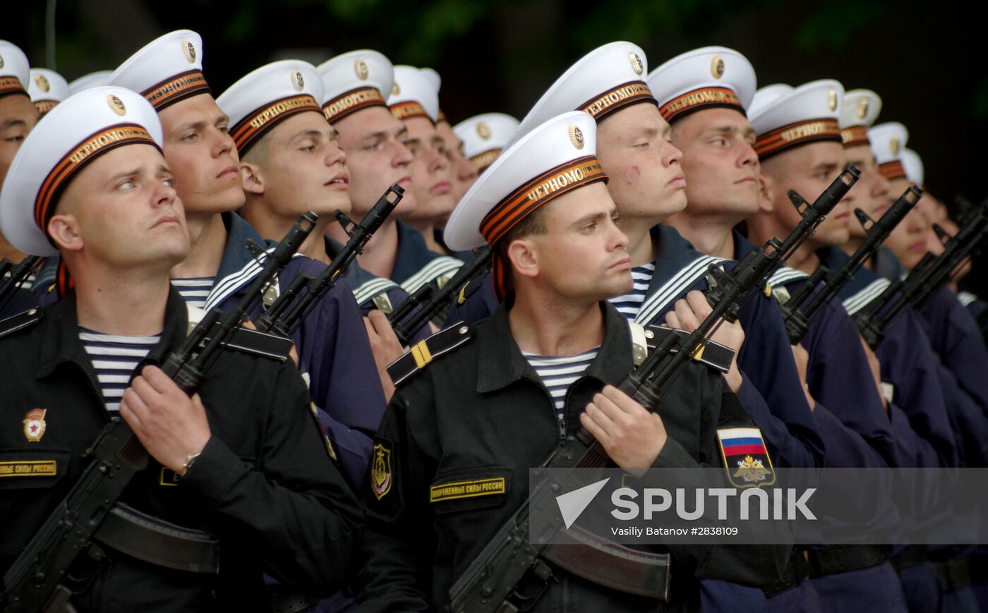 Victory Parade rehearsal in Sevastopol