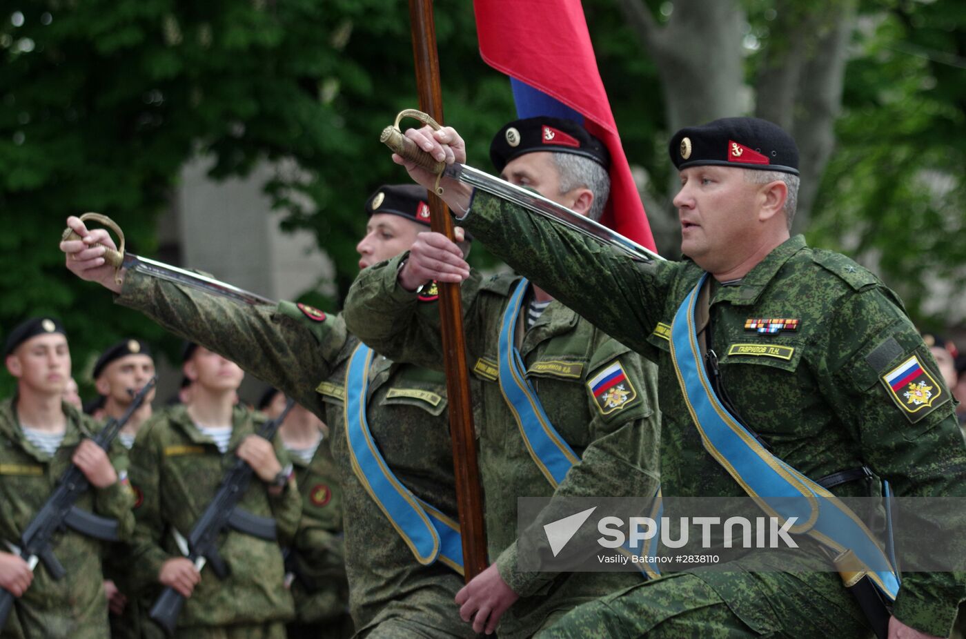 Victory Parade rehearsal in Sevastopol