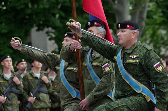 Victory Parade rehearsal in Sevastopol