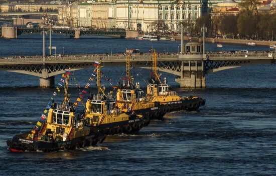 Festival of icebreakers in St. Petersburg