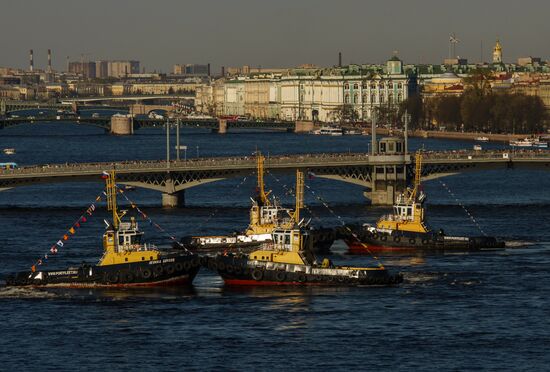 Festival of icebreakers in St. Petersburg